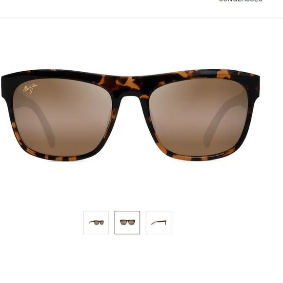 NWT $349.00 Maui Jim S-Turns  Tortoise with Honey Crystal Interior  HCL® Bronze main image 12